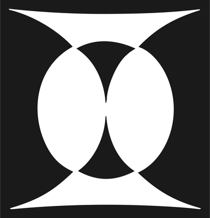 Twin Oval Gemini Crest #1a1a1a/#ffffff