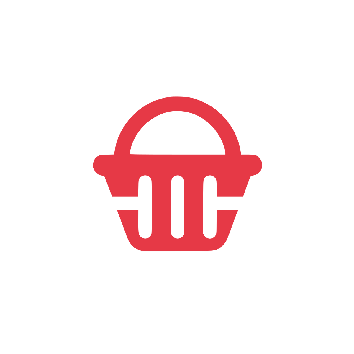 Shopping Basket Logo #E63946