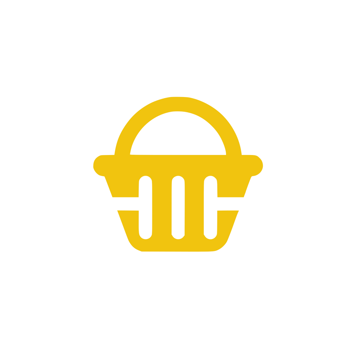 Shopping Basket Logo #F1C40F