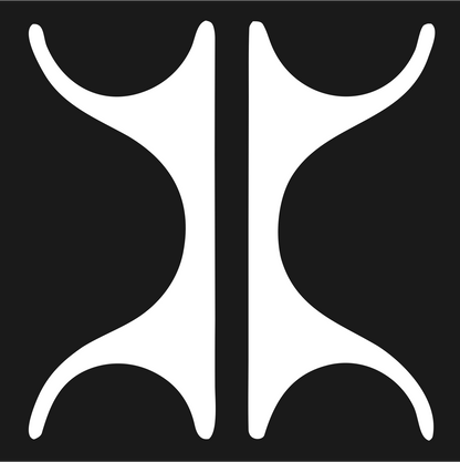 Mirrored Crab Claw Icon #1a1a1a/#ffffff