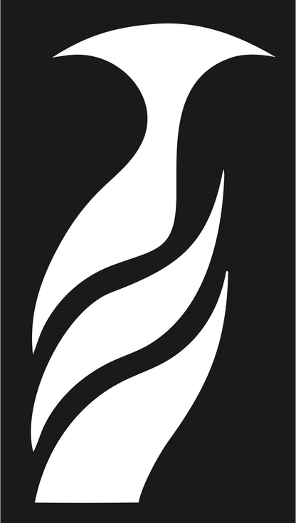 Hand-Drawn Penguin Silhouette Logo #1a1a1a/#ffffff
