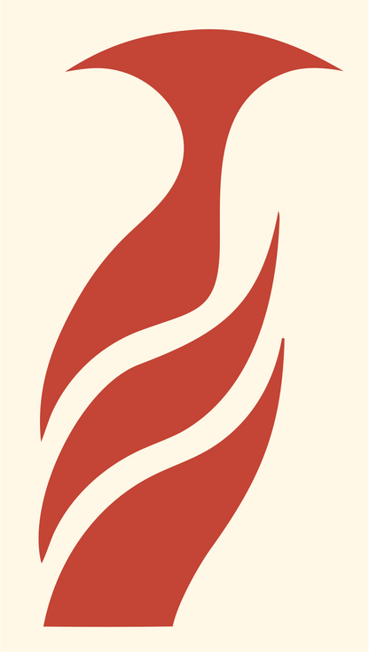 Hand-Drawn Penguin Silhouette Logo #fff8e7/#c44536