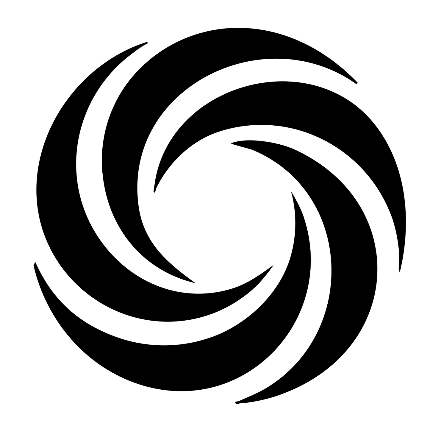 Vortex Swirl Spiral Mark #ffffff/#000000