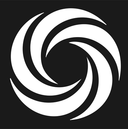 Vortex Swirl Spiral Mark #1a1a1a/#ffffff