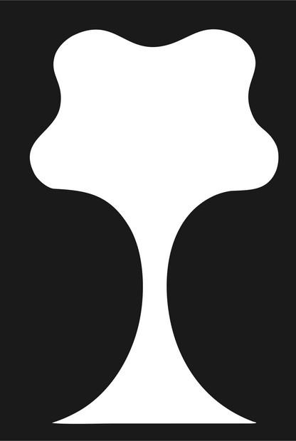 Pictogram Tree Silhouette Logo #1a1a1a/#ffffff