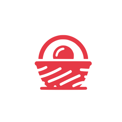 Basket Logo Design #E63946