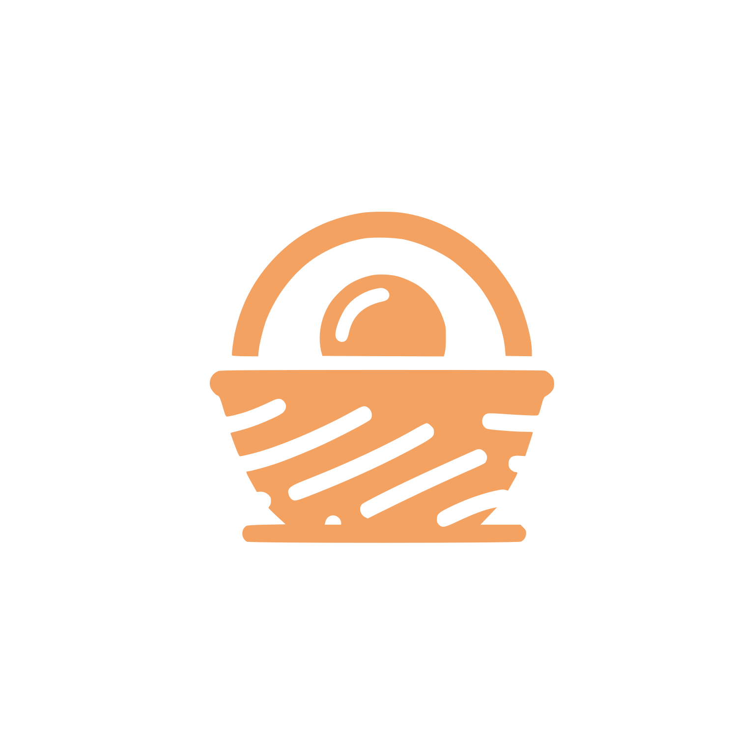 Basket Logo Design #F4A261