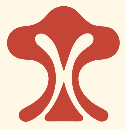 Pictogram Mushroom Cloud Mark #fff8e7/#c44536