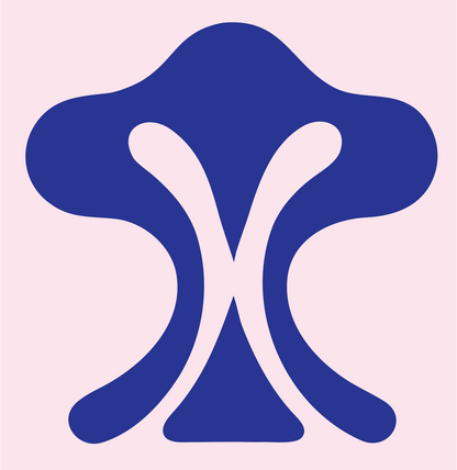 Pictogram Mushroom Cloud Mark #fce4ec/#283593
