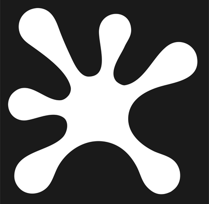 Ink Splat Cancer Mark #1a1a1a/#ffffff