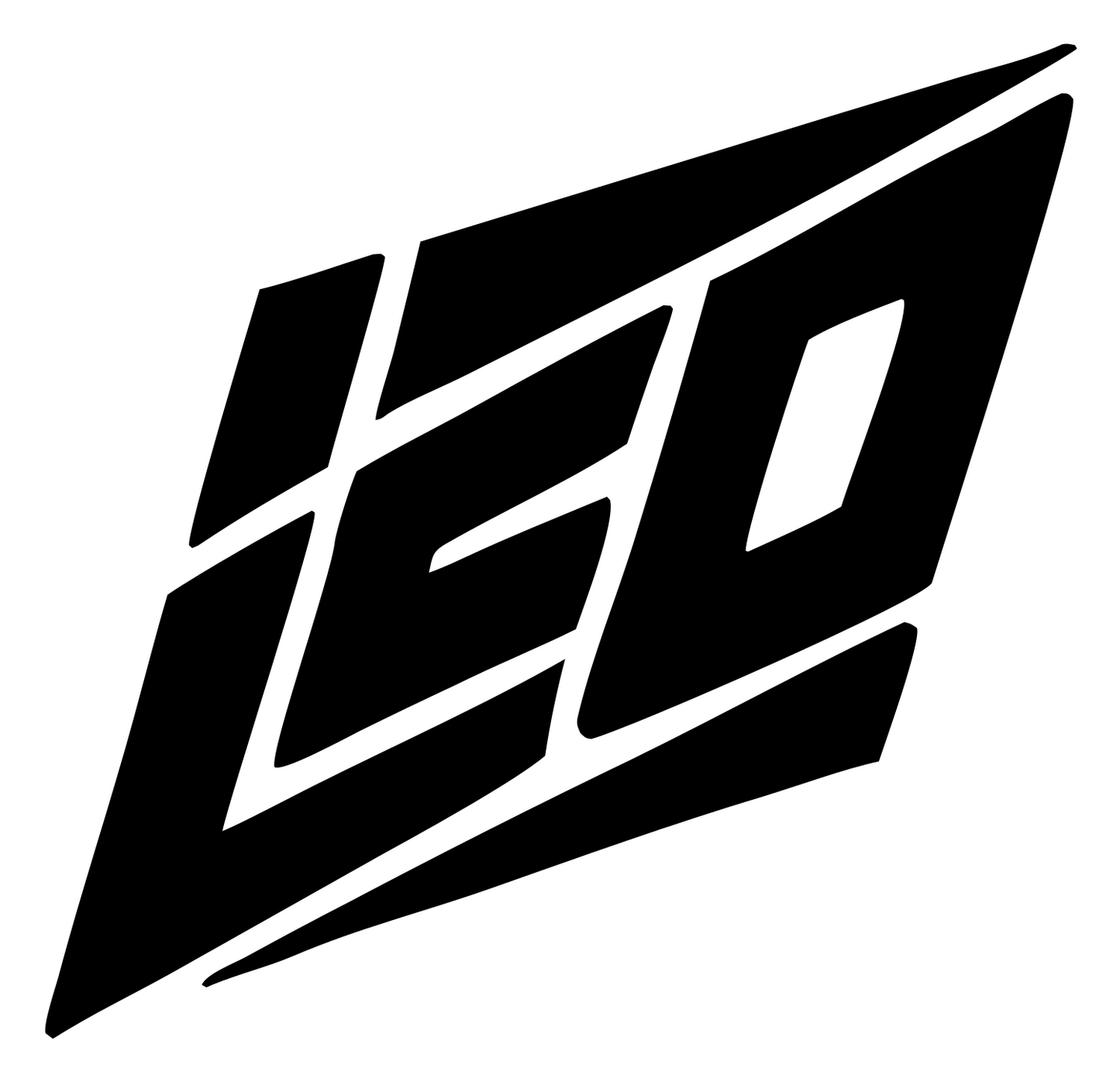 Italic LEO Diamond Logo #ffffff/#000000