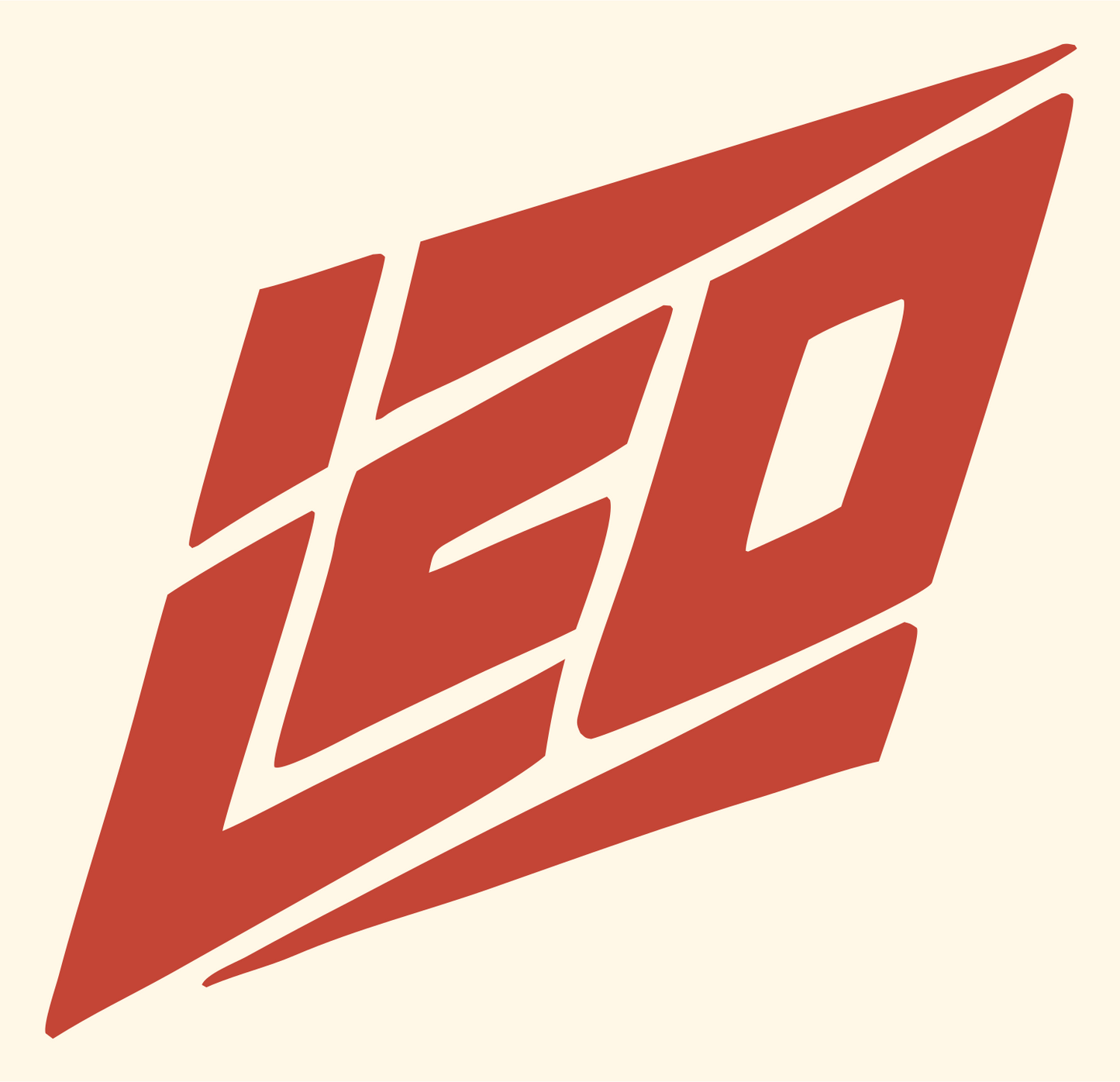Italic LEO Diamond Logo #fff8e7/#c44536