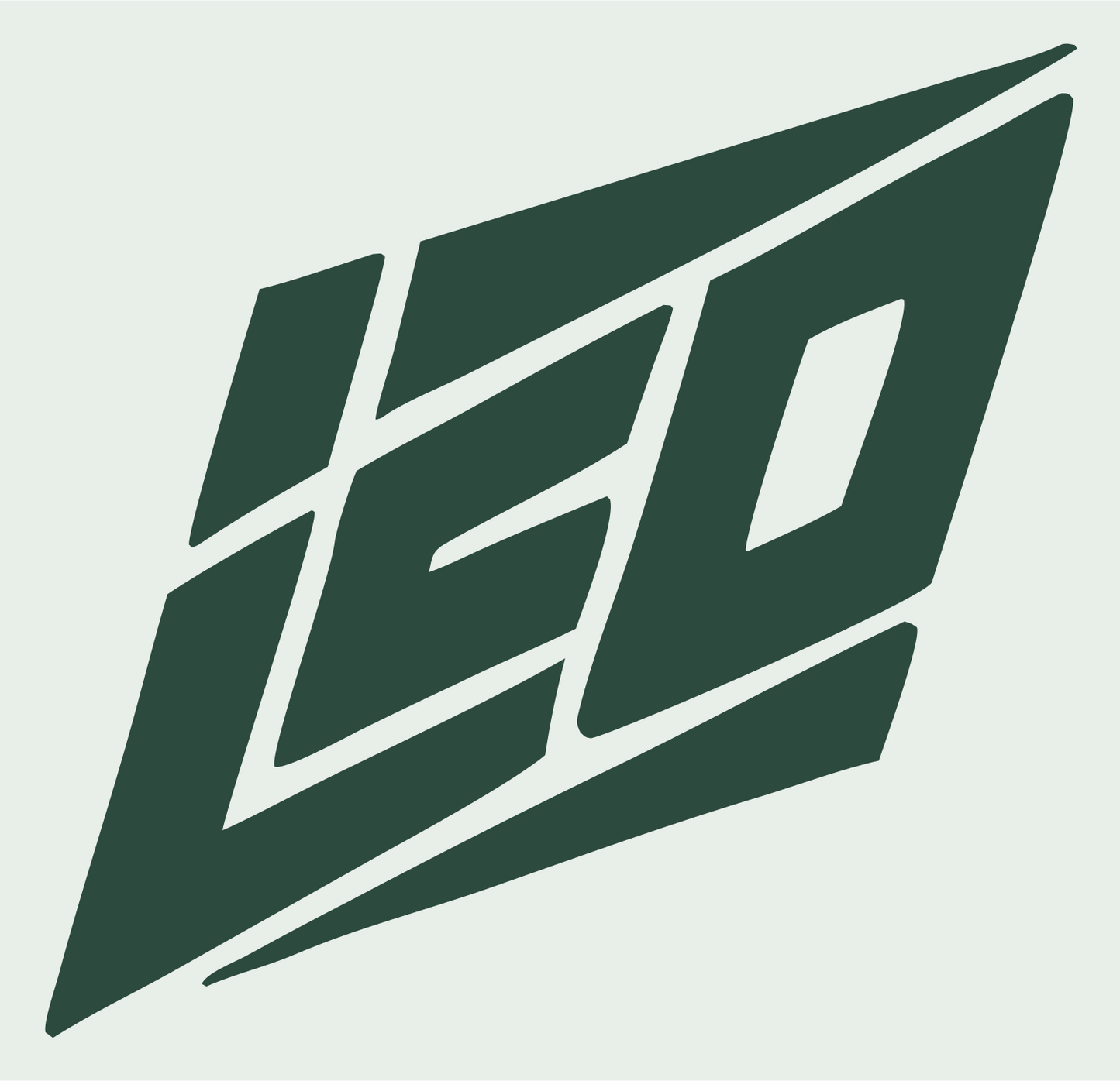 Italic LEO Diamond Logo #e8efe9/#2d4a3e