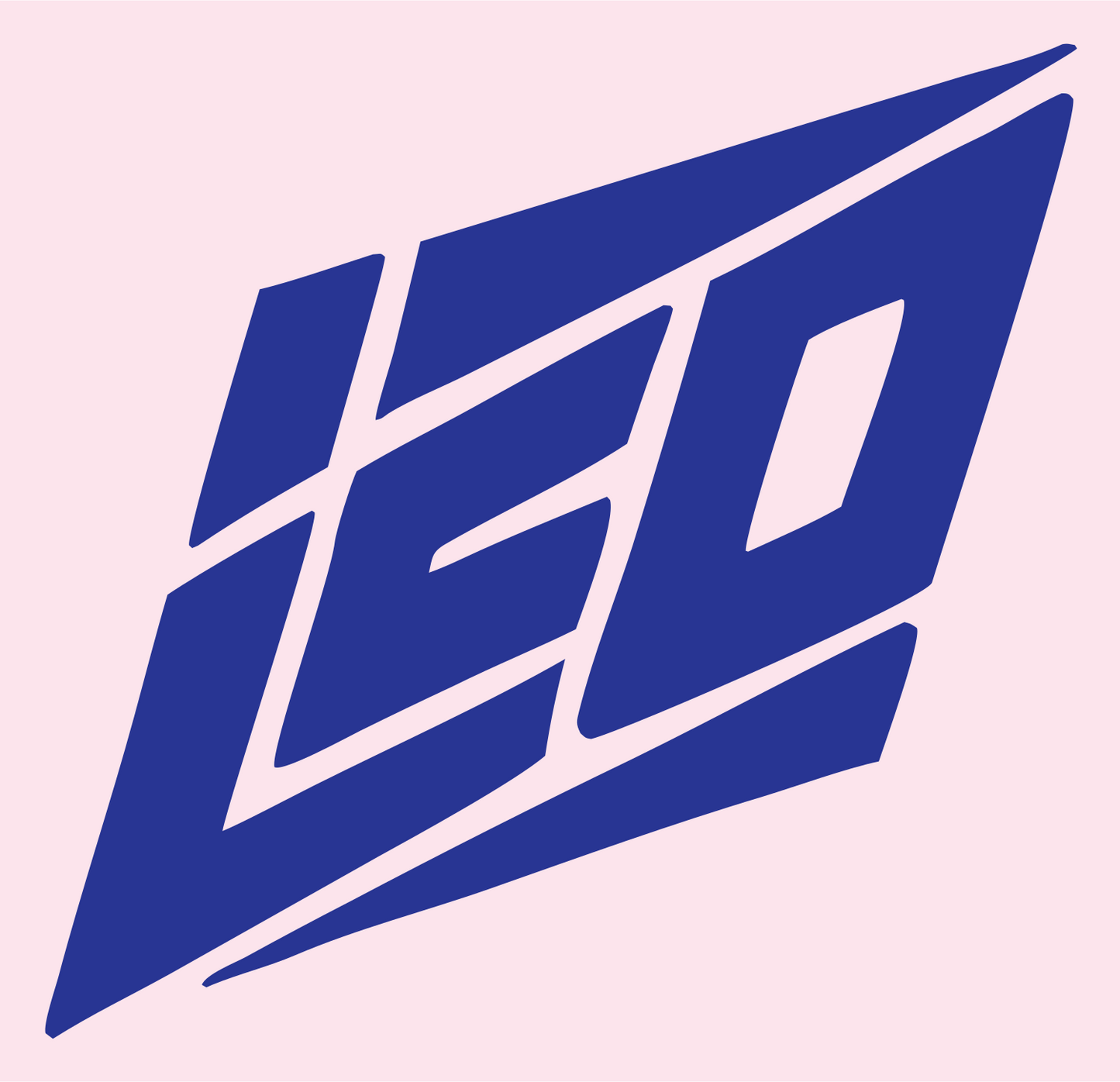 Italic LEO Diamond Logo #fce4ec/#283593