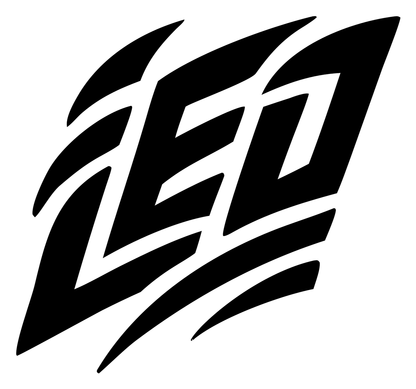 Hand-Drawn LEO Graffiti Mark #ffffff/#000000