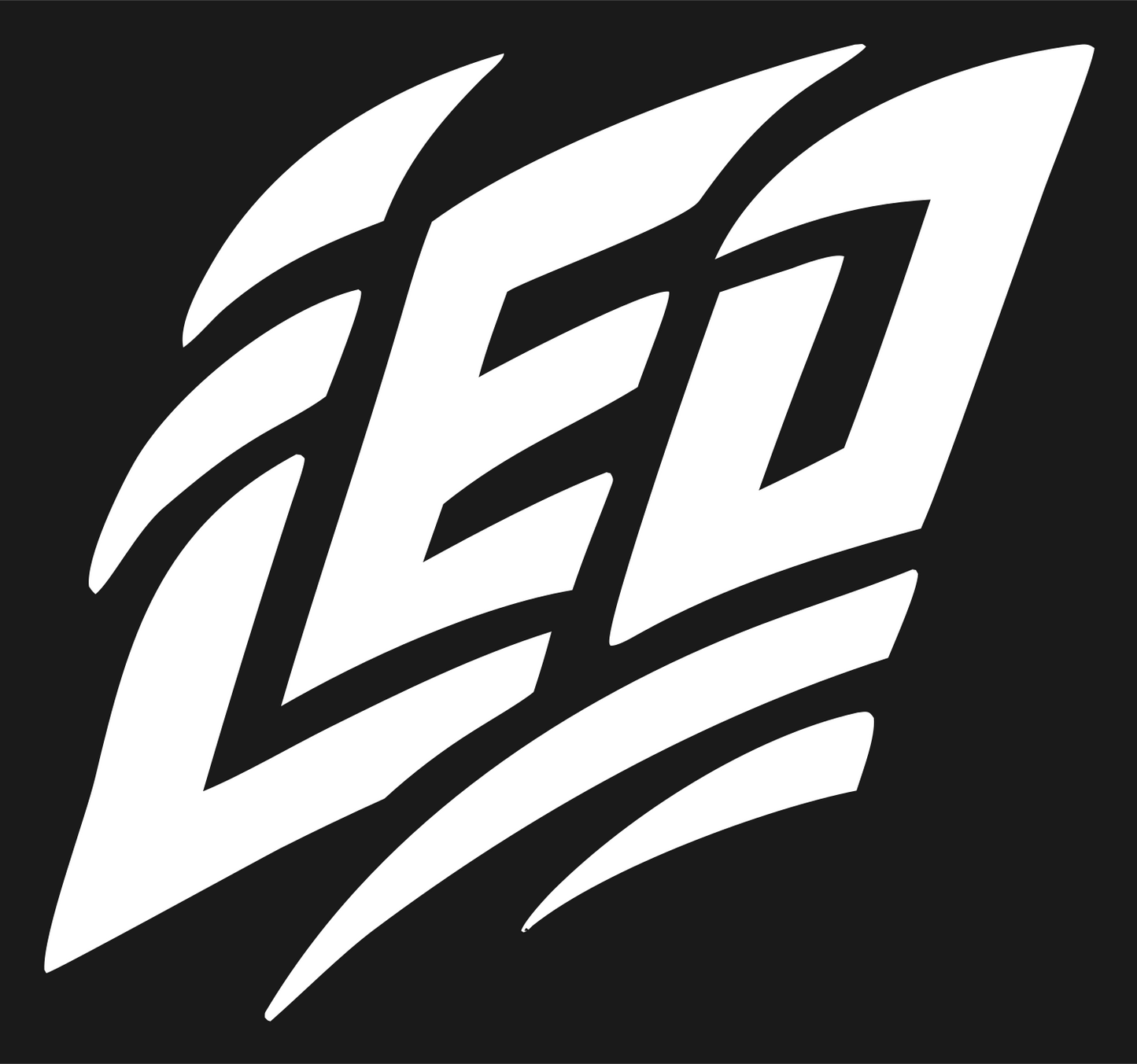 Hand-Drawn LEO Graffiti Mark #1a1a1a/#ffffff