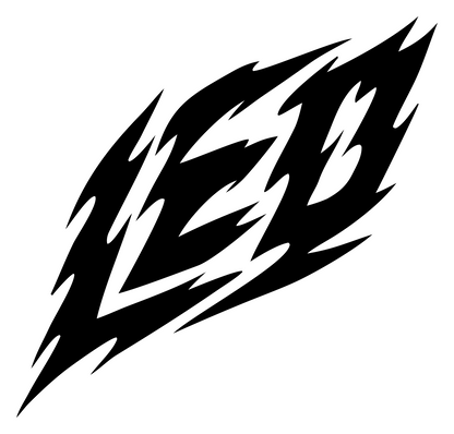 Tribal LEO Diamond Emblem #ffffff/#000000