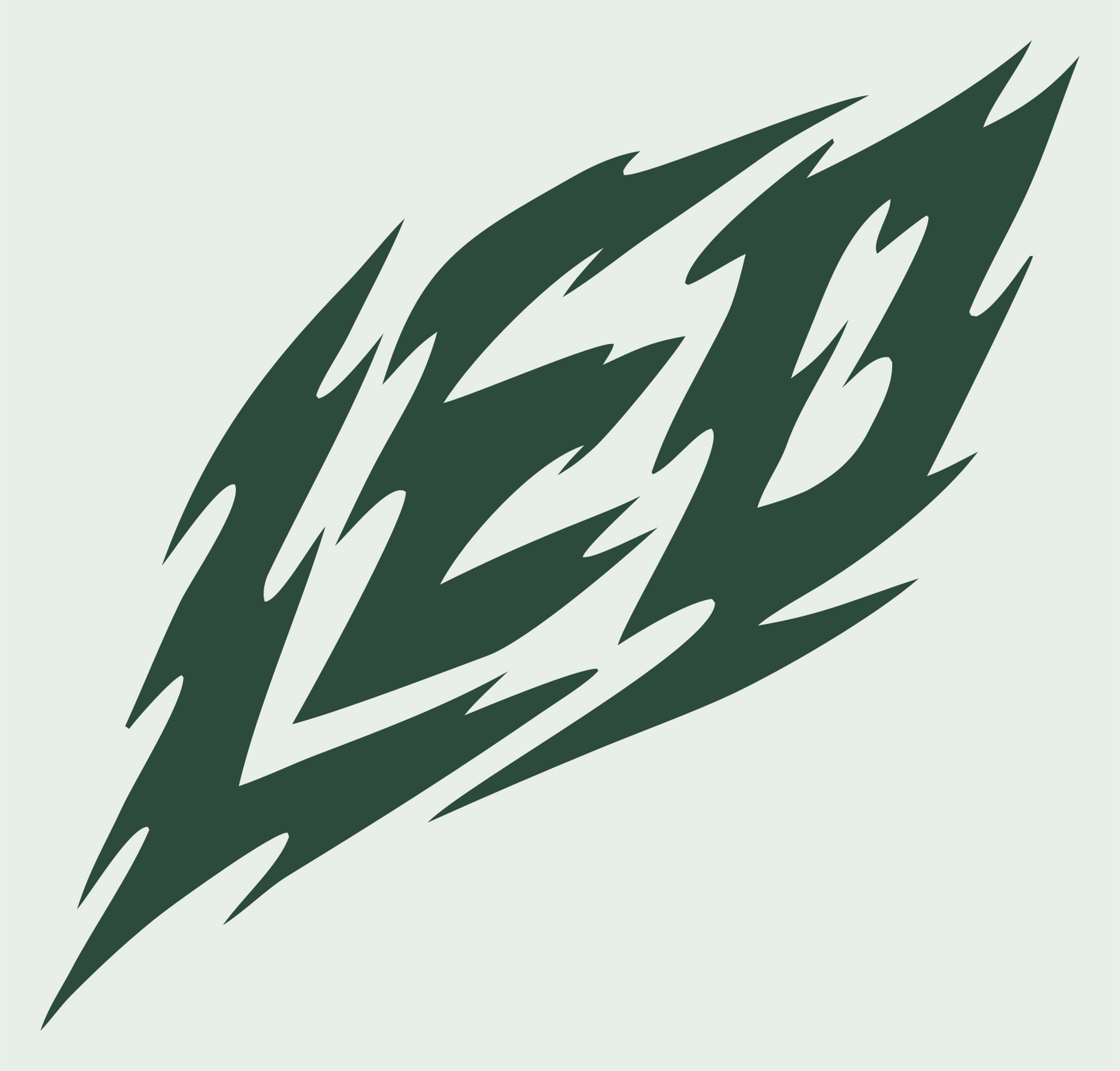 Tribal LEO Diamond Emblem #e8efe9/#2d4a3e