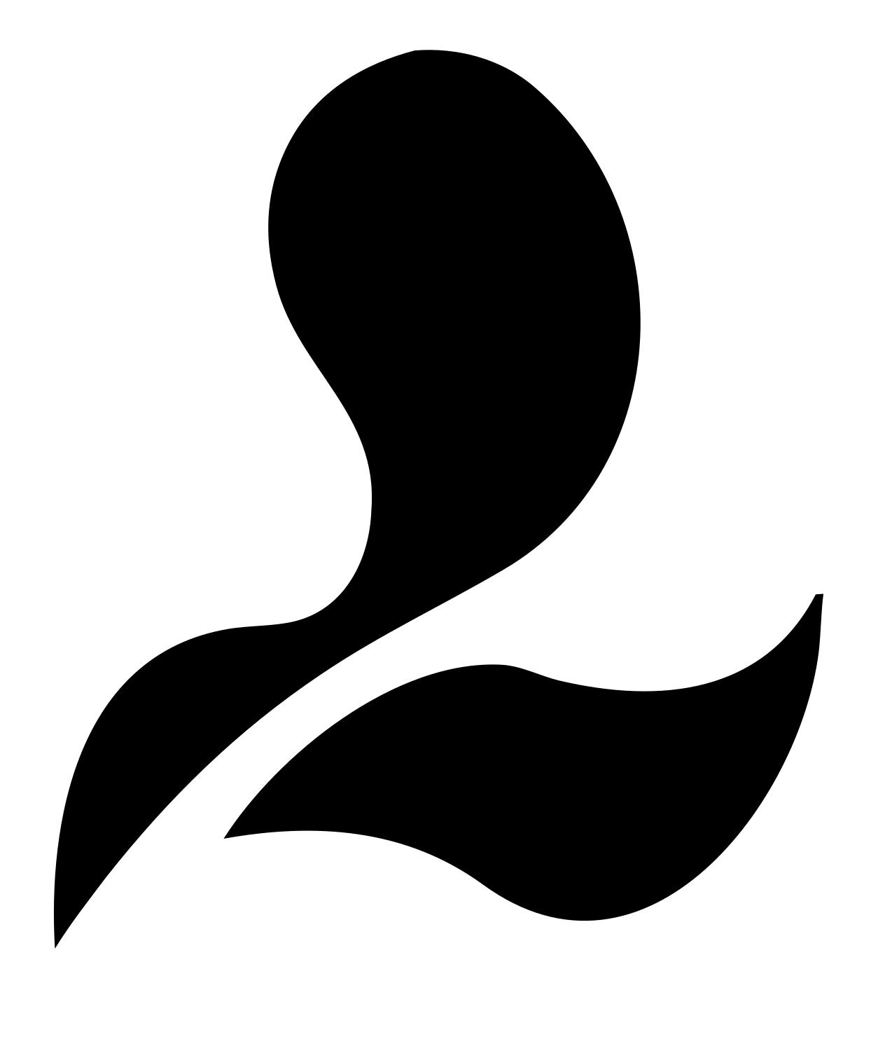 Pictogram Sprouting Leaf Mark #ffffff/#000000