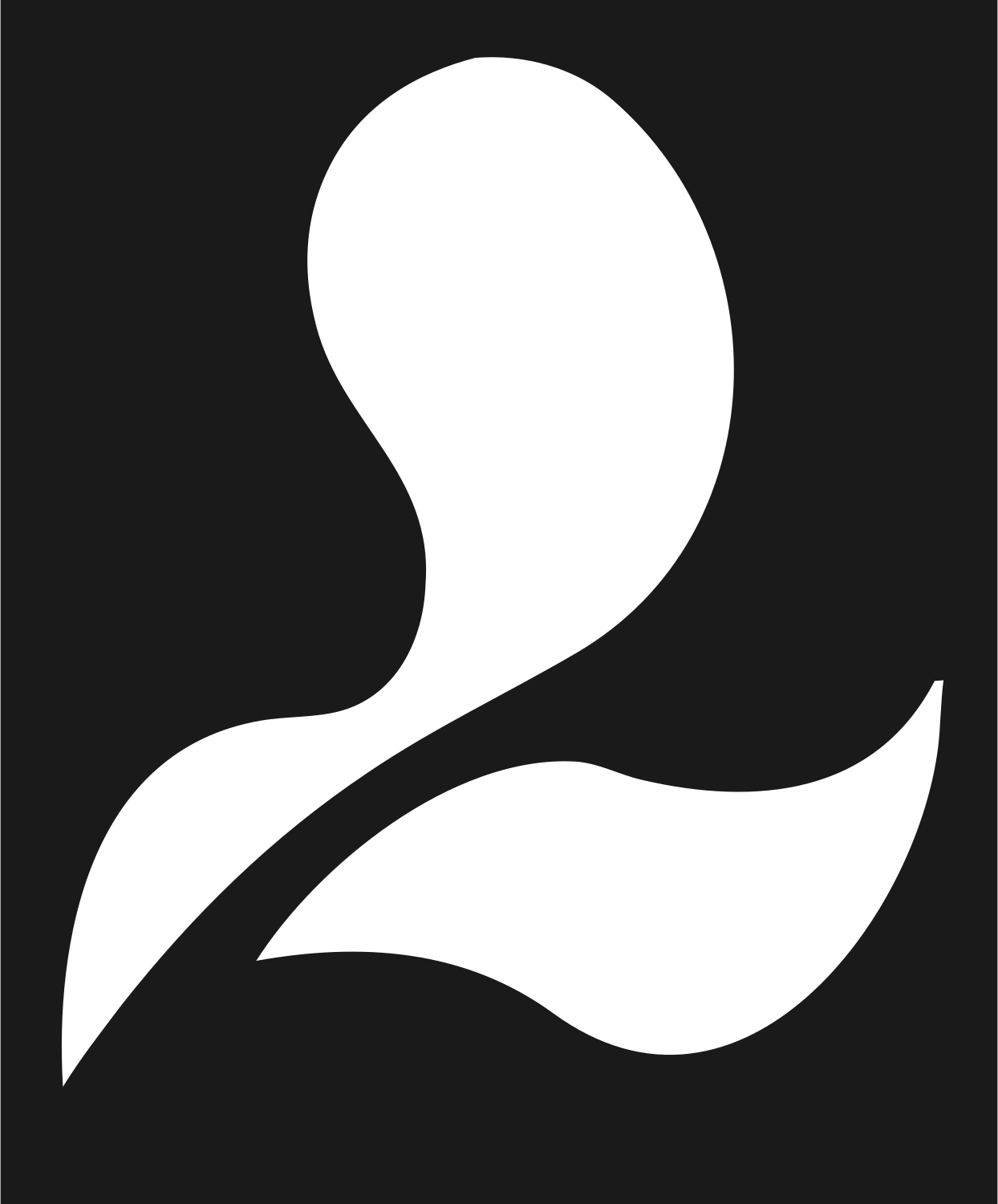 Pictogram Sprouting Leaf Mark #1a1a1a/#ffffff