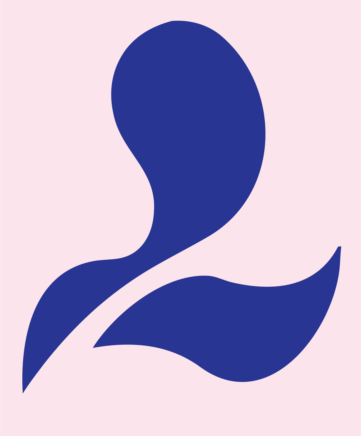 Pictogram Sprouting Leaf Mark #fce4ec/#283593
