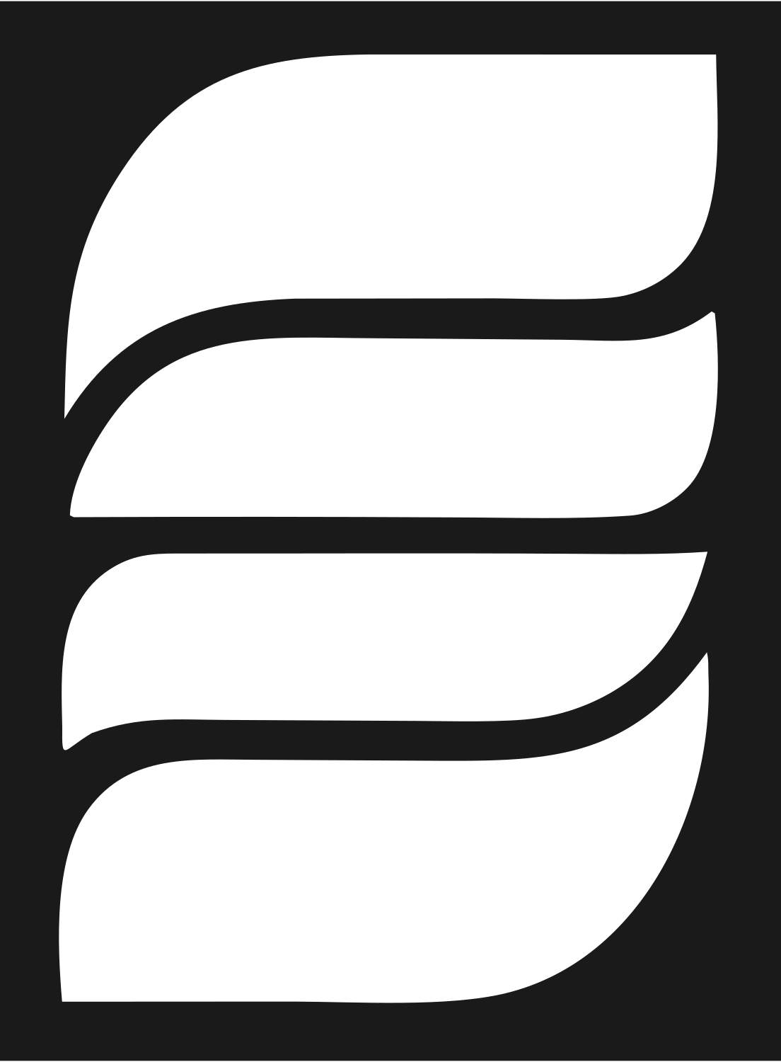 Pictogram Wave Stripe Mark #1a1a1a/#ffffff