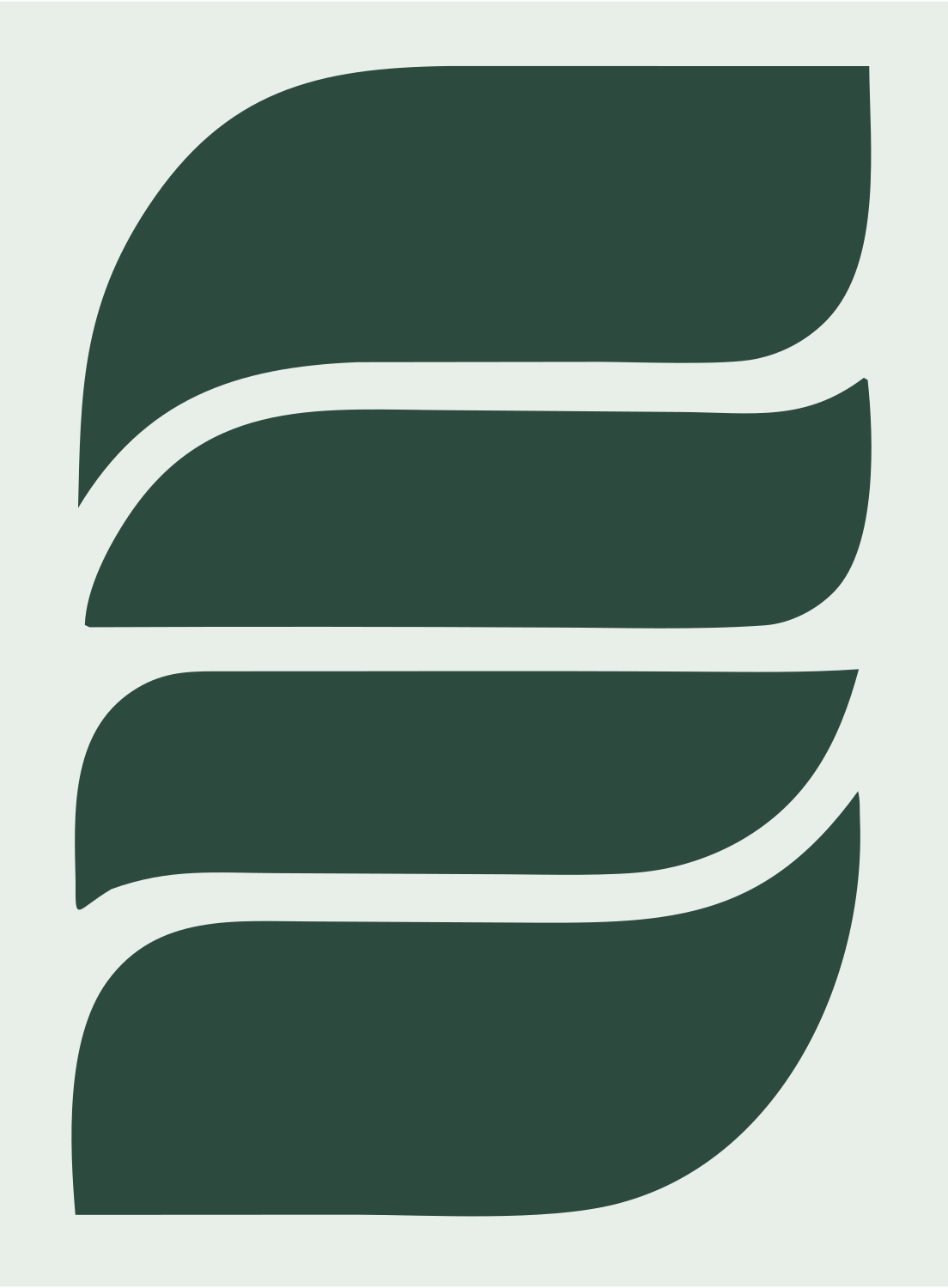 Pictogram Wave Stripe Mark #e8efe9/#2d4a3e