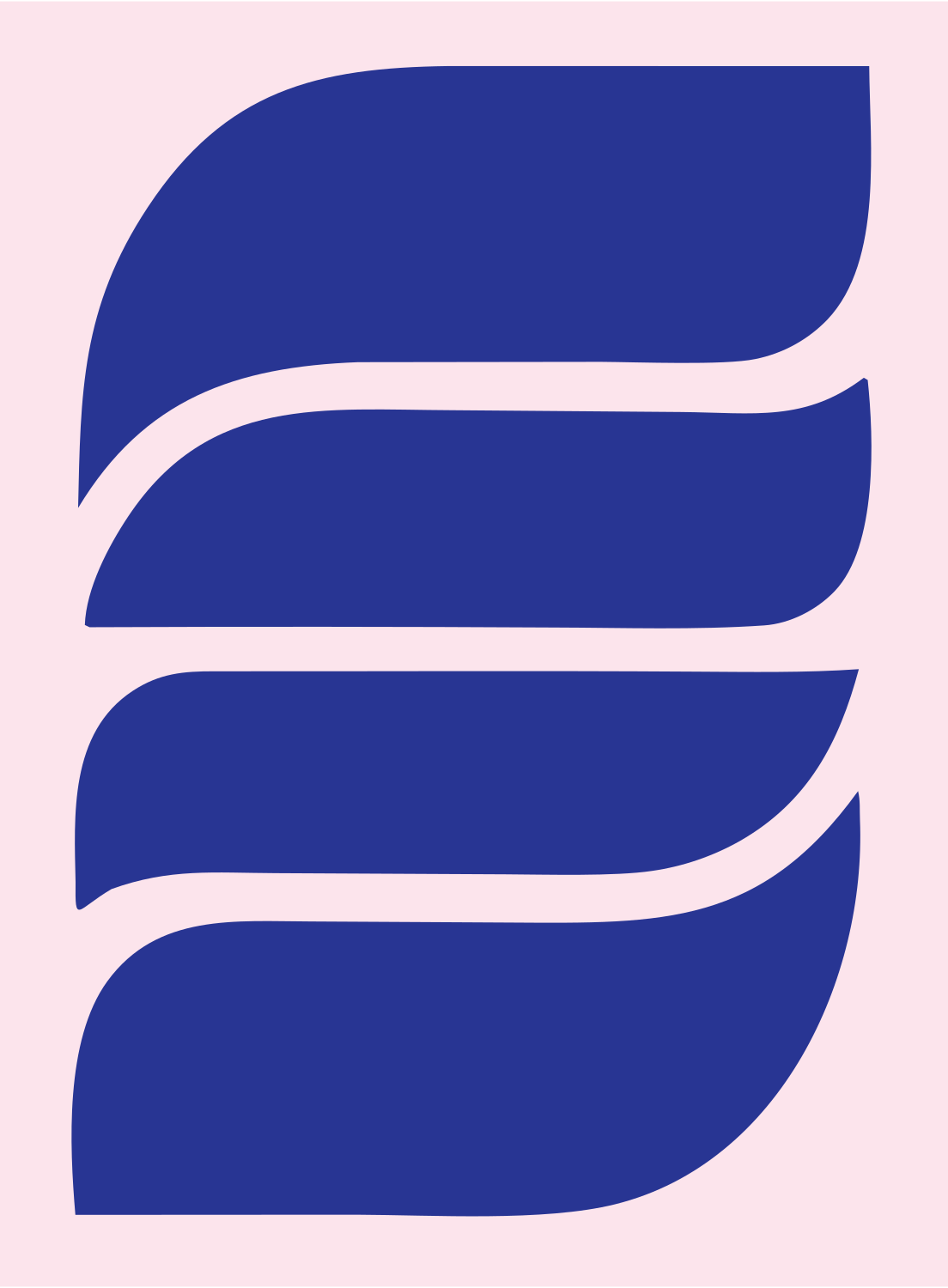 Pictogram Wave Stripe Mark #fce4ec/#283593