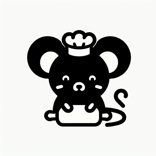 Cartoon Mouse Chef Logo