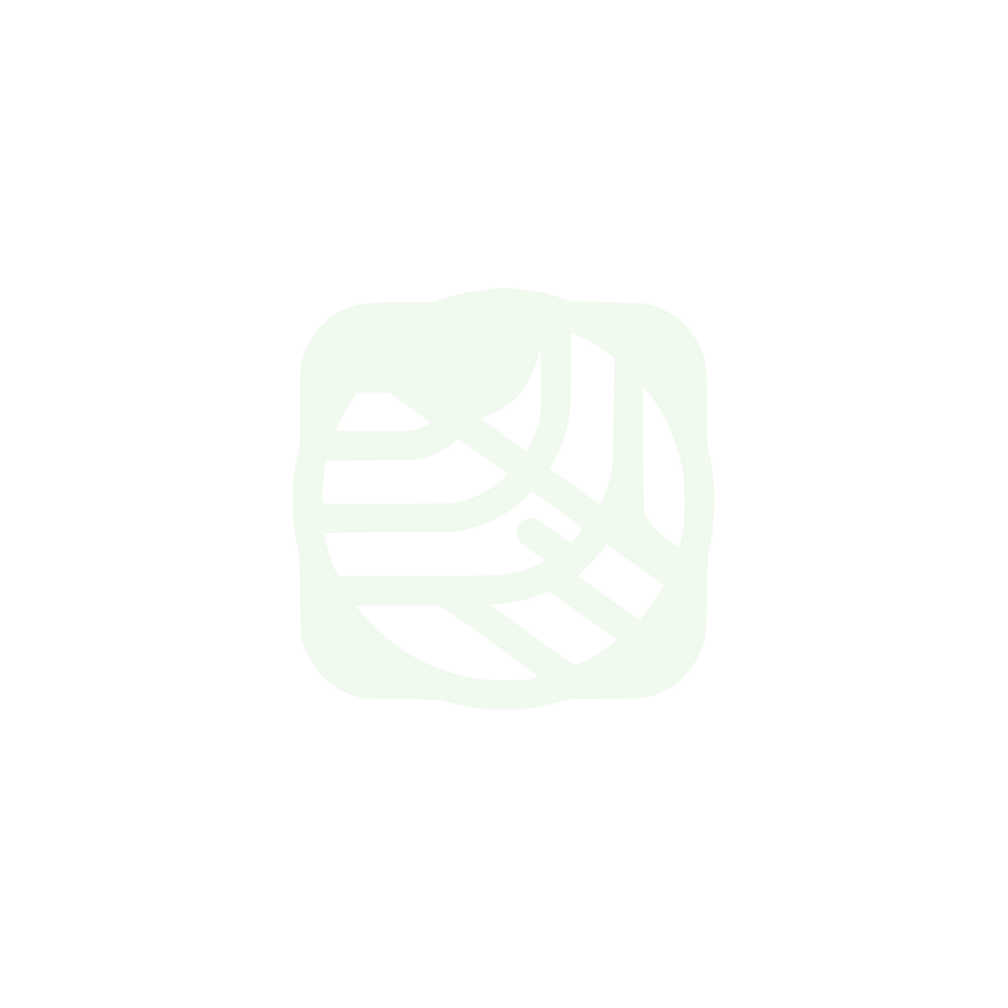 Folded Blanket Icon #F1FAEE