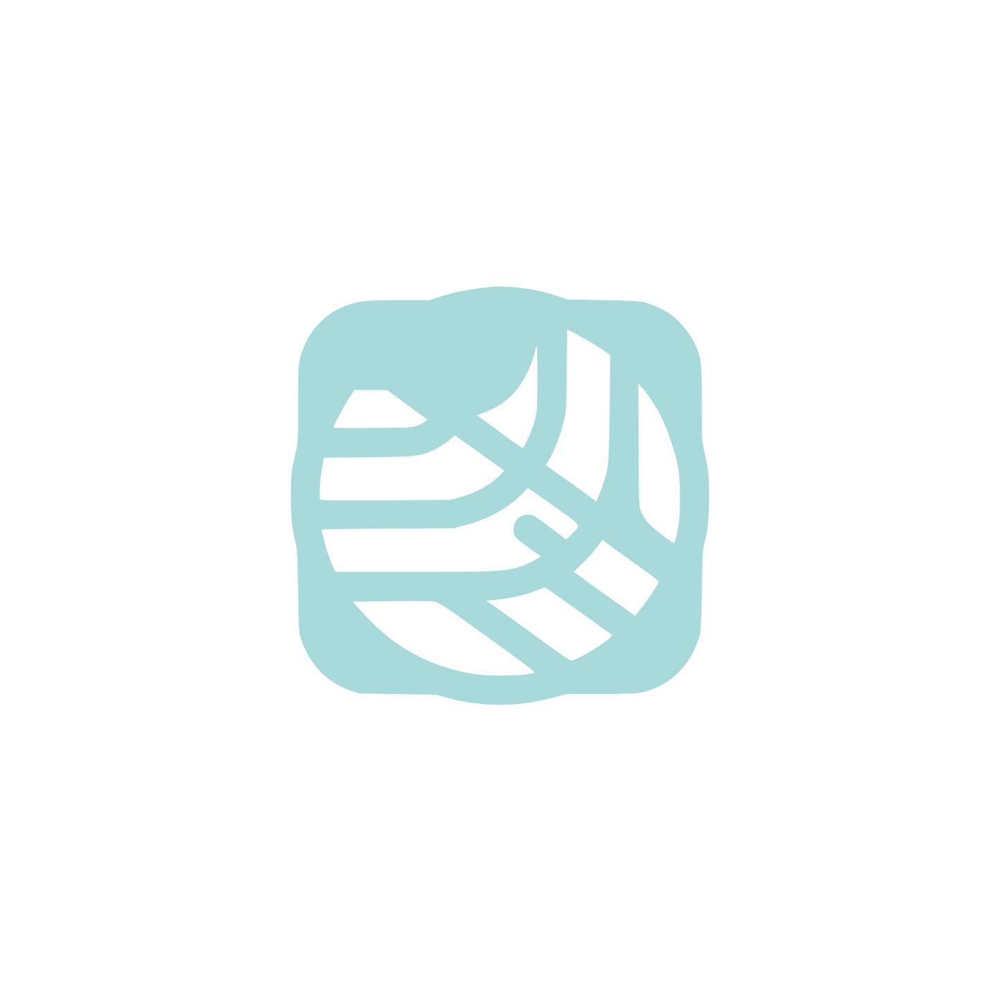 Folded Blanket Icon #A8DADC