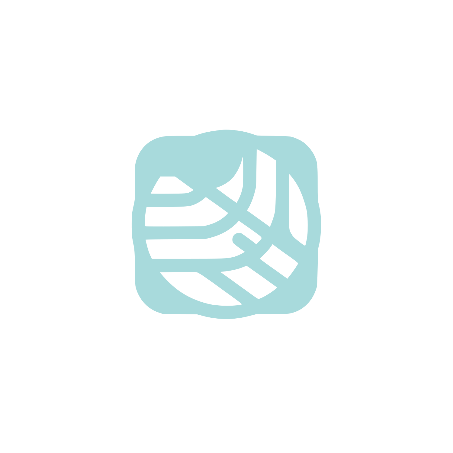 Folded Blanket Icon #A8DADC