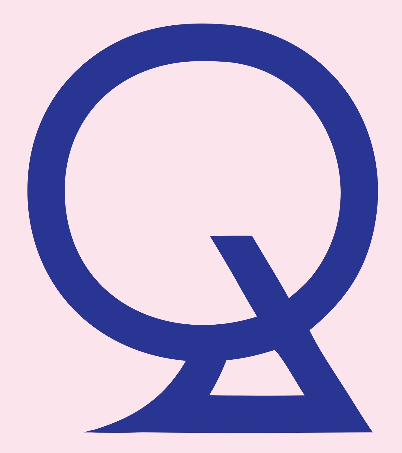 Monoline Virgo Circle Crest #fce4ec/#283593