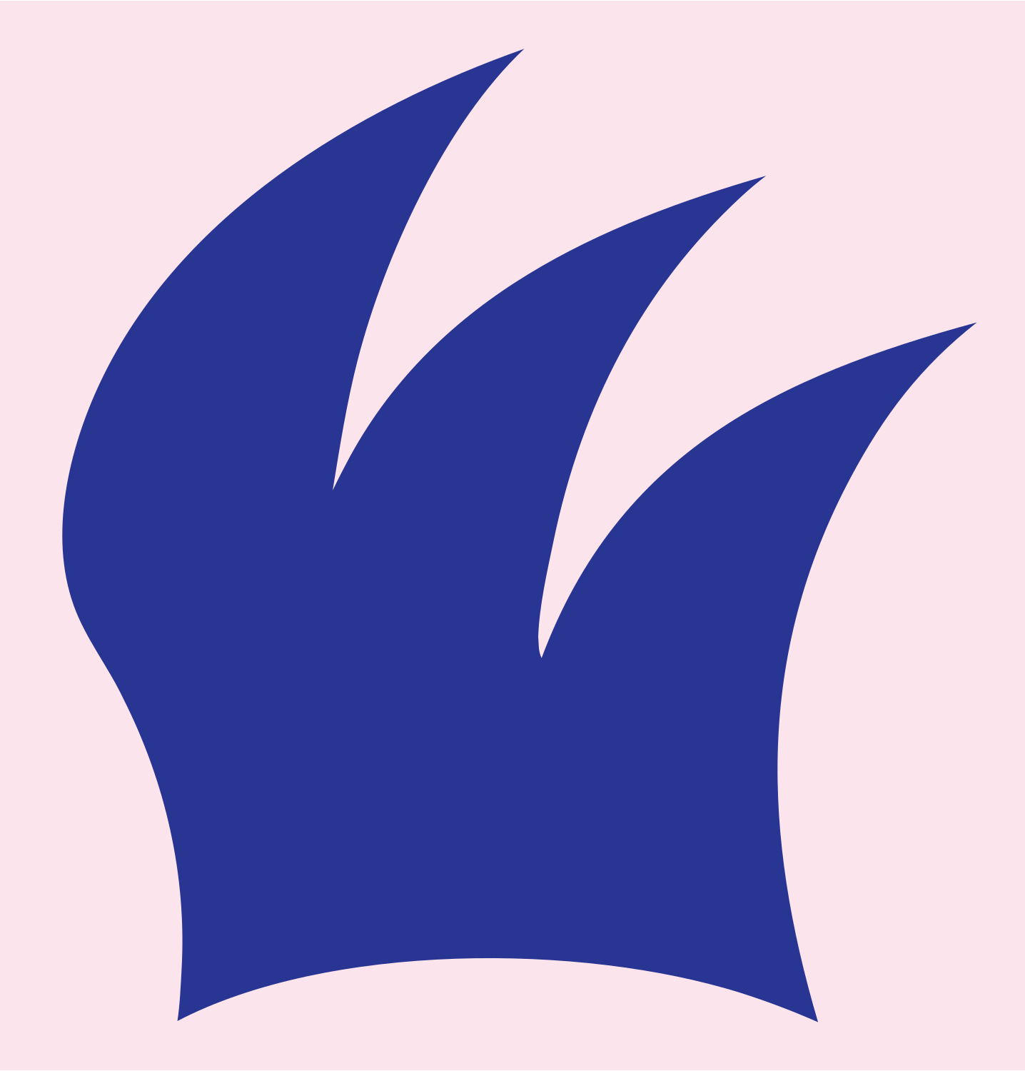 Bold Claw Flame Mark #fce4ec/#283593