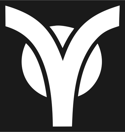 Pictogram Bull Horns Emblem #1a1a1a/#ffffff