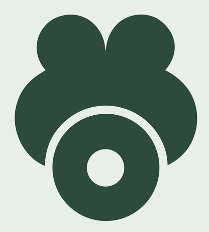 Pictogram Paw Print Badge #e8efe9/#2d4a3e