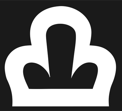 Pictogram Crown Seat Icon #1a1a1a/#ffffff