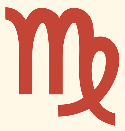 Virgo Zodiac Symbol Icon #fff8e7/#c44536