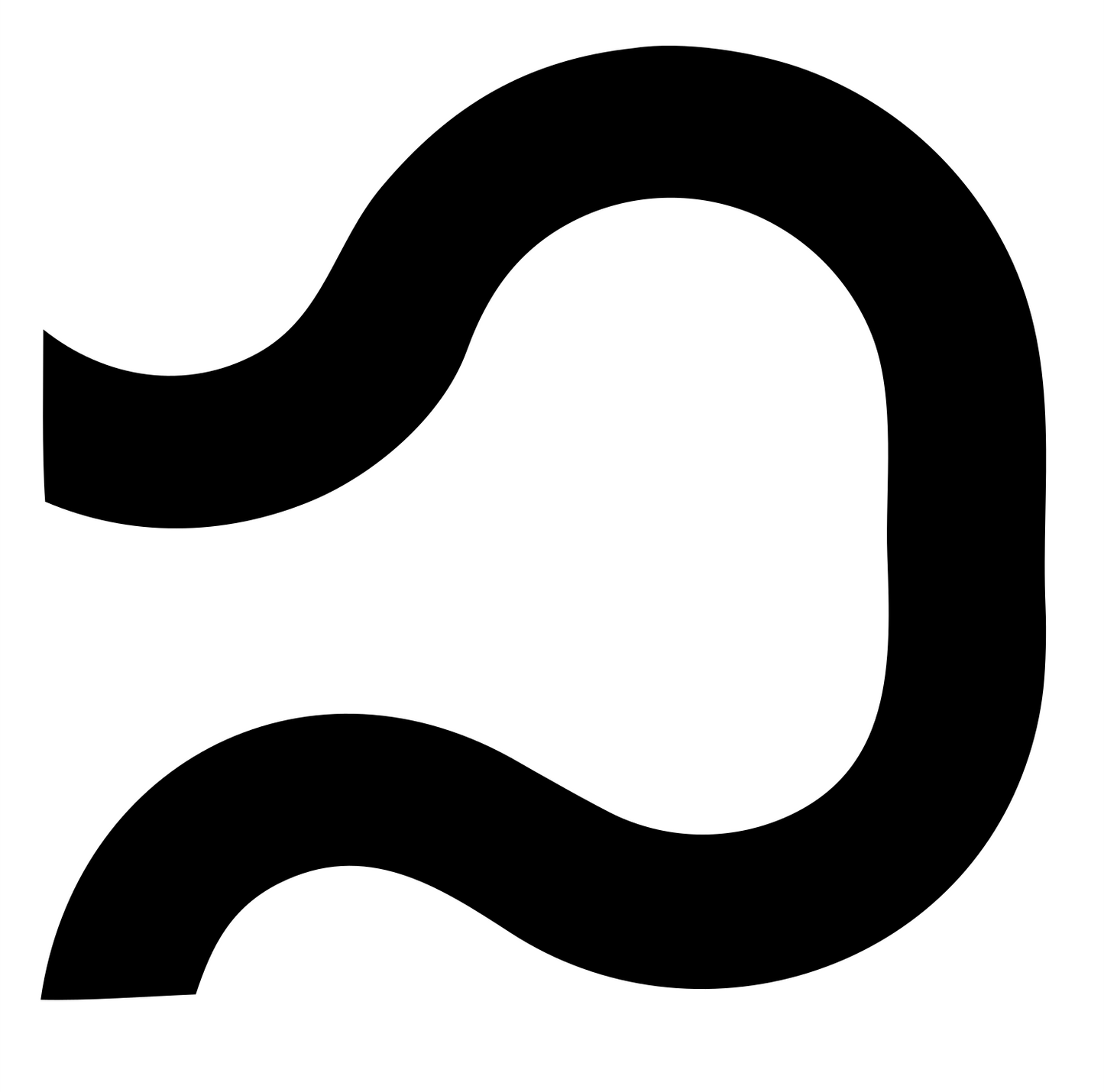 Monoline Libra Scroll Mark #ffffff/#000000
