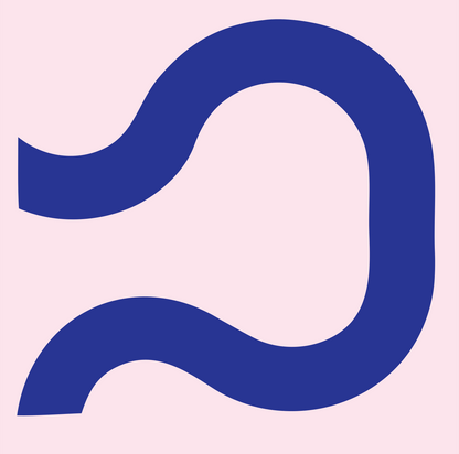 Monoline Libra Scroll Mark #fce4ec/#283593