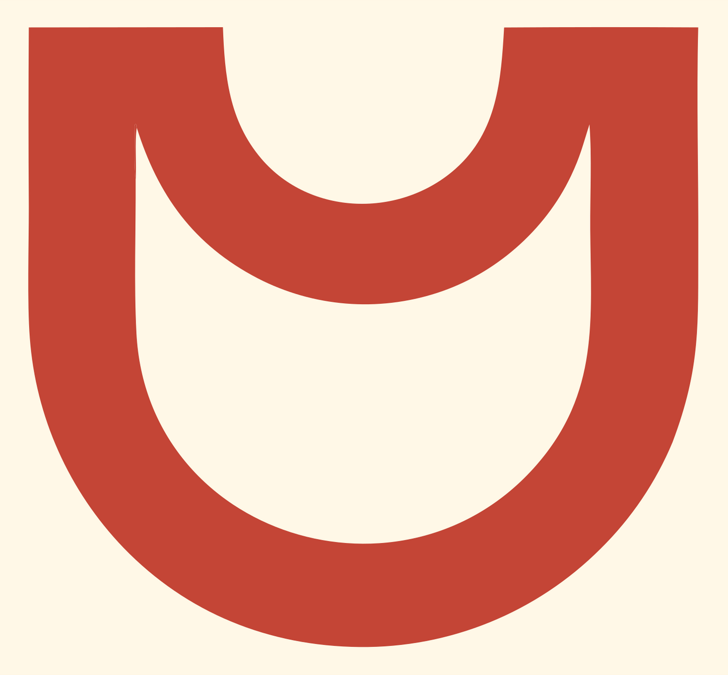 Monoline Libra Scales Icon #fff8e7/#c44536