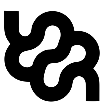 Monoline Libra Knot Logo #ffffff/#000000