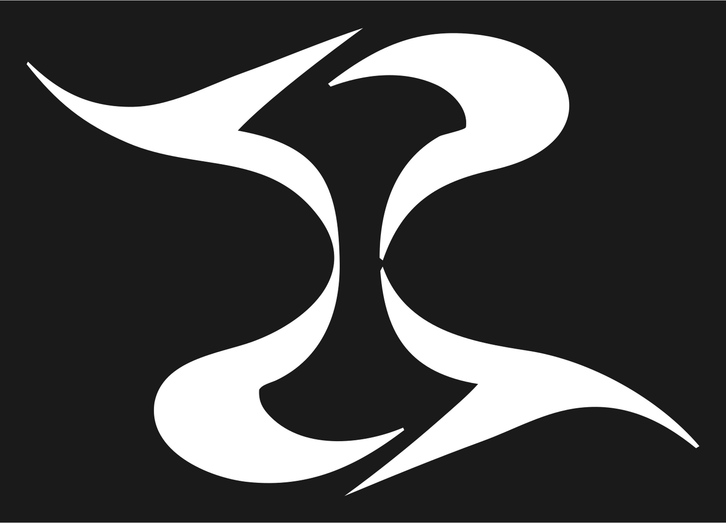 Tribal Libra Wings Mark #1a1a1a/#ffffff