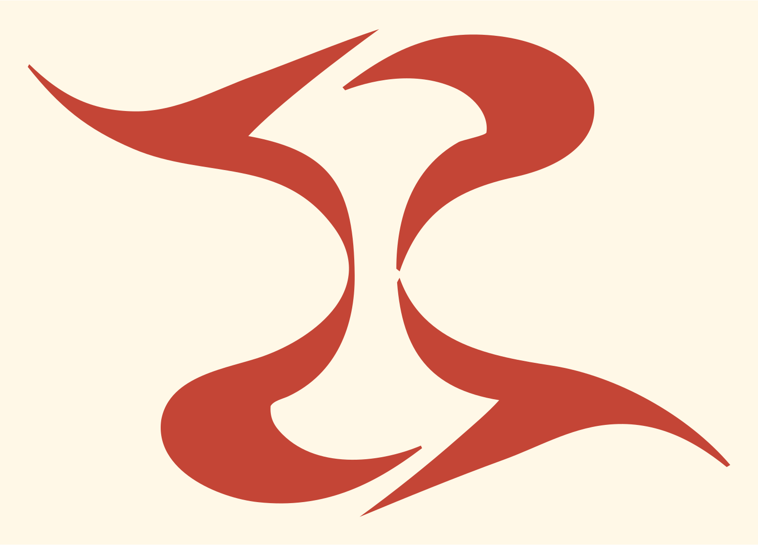 Tribal Libra Wings Mark #fff8e7/#c44536