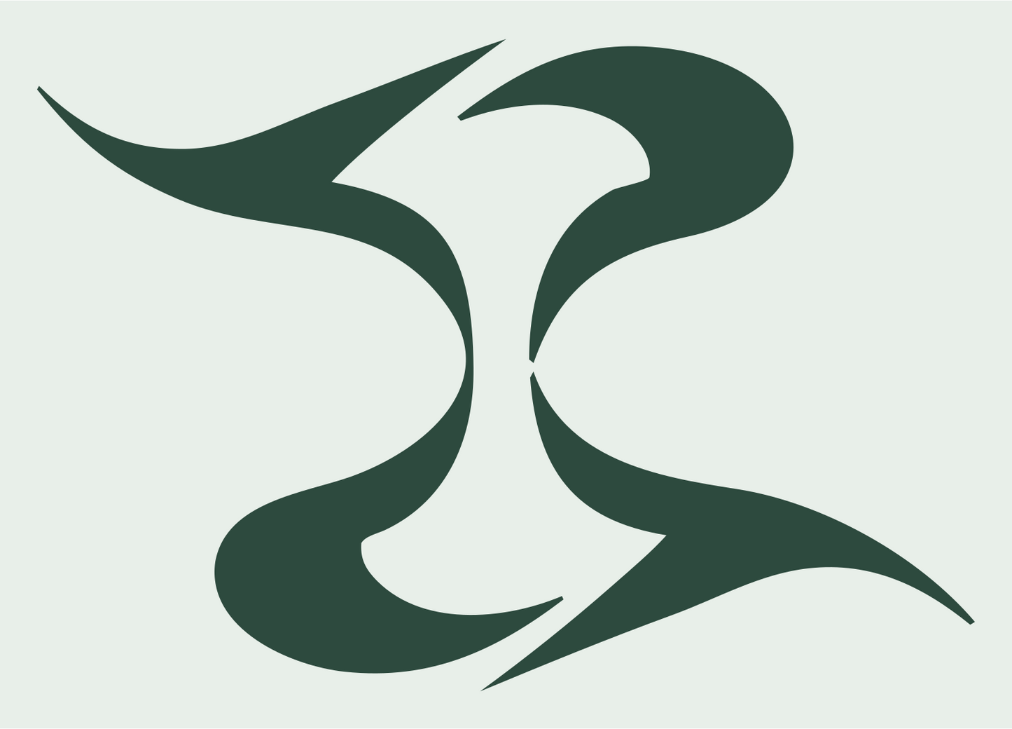 Tribal Libra Wings Mark #e8efe9/#2d4a3e