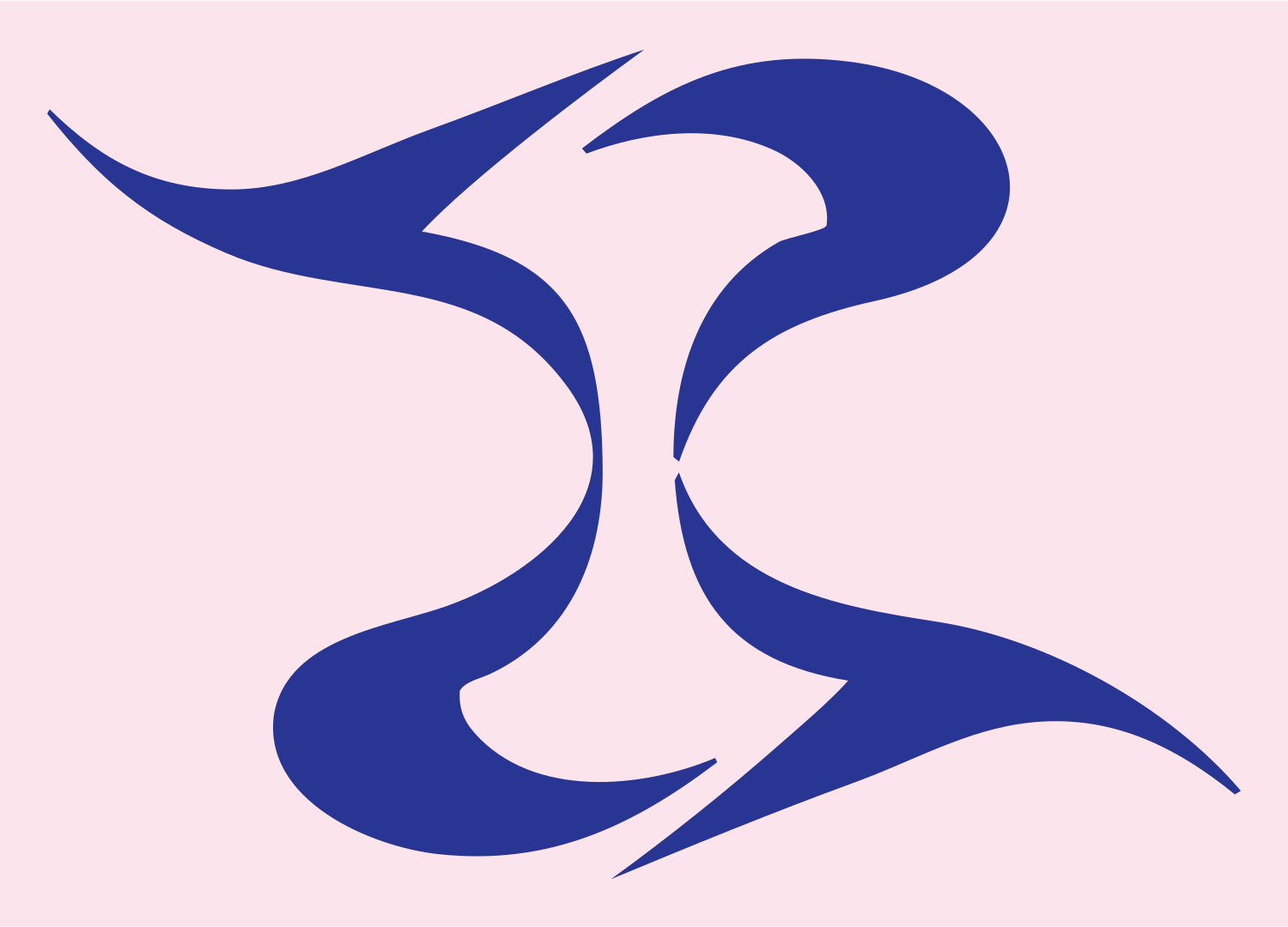 Tribal Libra Wings Mark #fce4ec/#283593