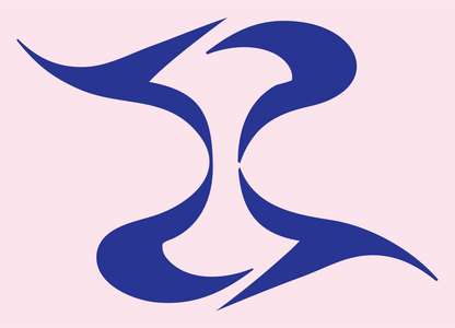 Tribal Libra Wings Mark #fce4ec/#283593