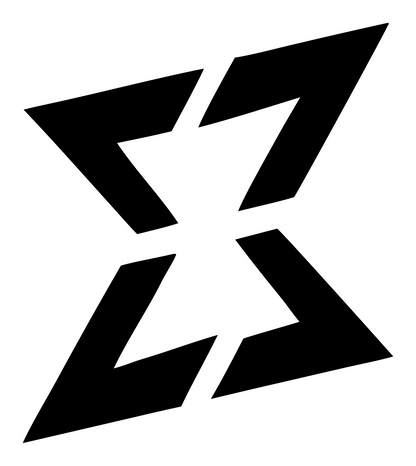 Angular Star Libra Badge #ffffff/#000000