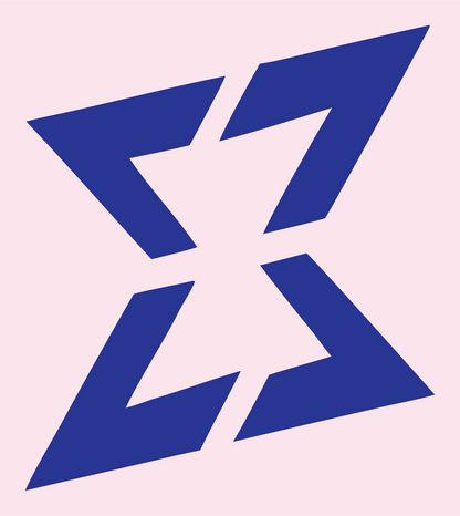 Angular Star Libra Badge #fce4ec/#283593