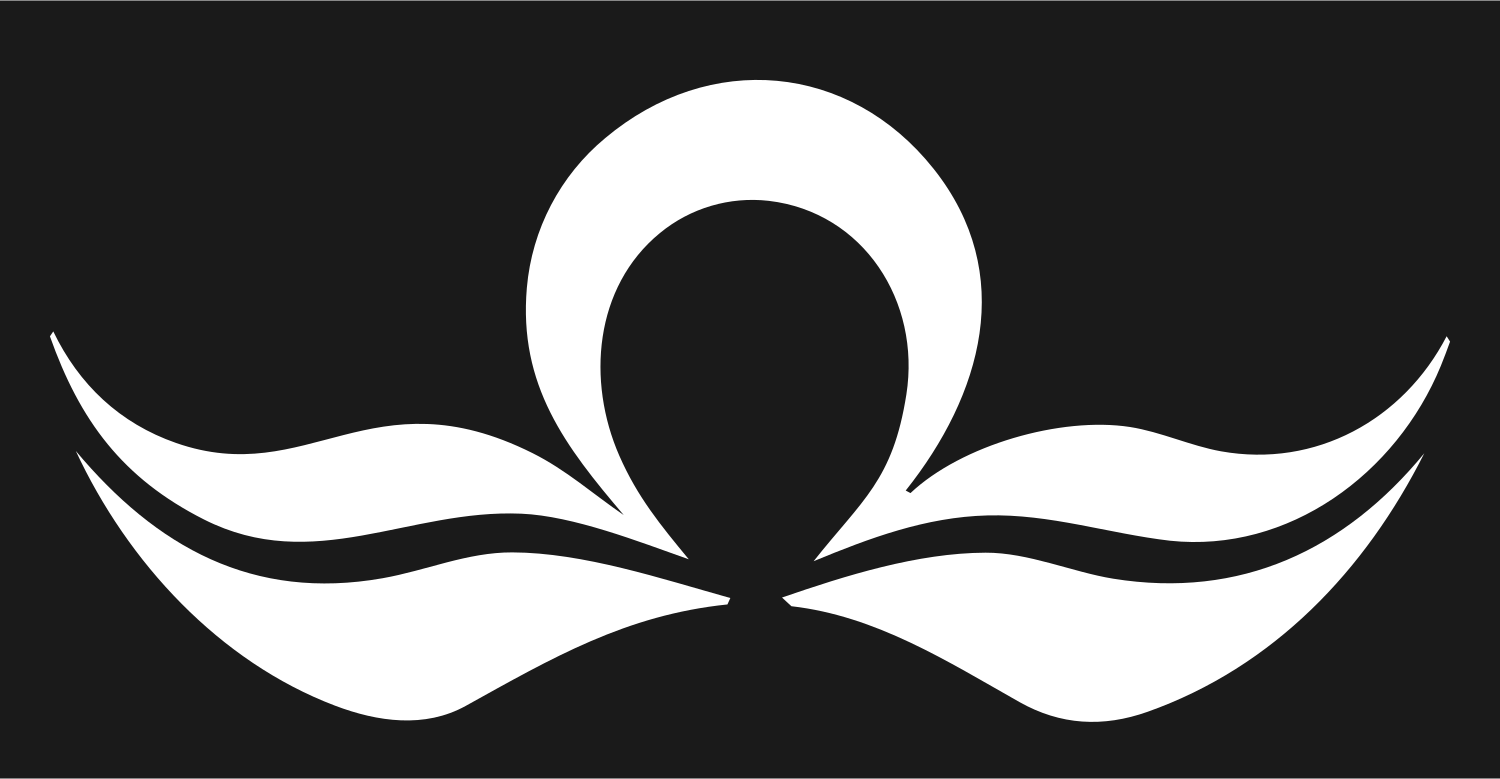 Crescent Wings Libra Emblem #1a1a1a/#ffffff